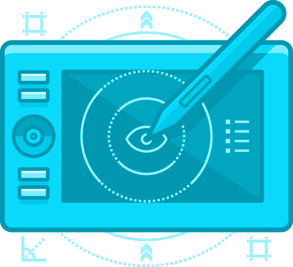 digital drawing tablet icon