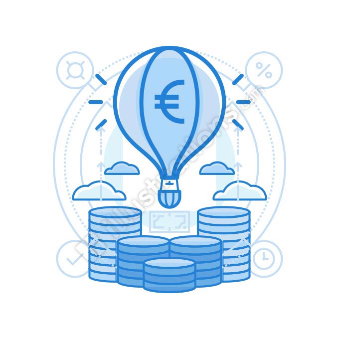 launch euro illustration