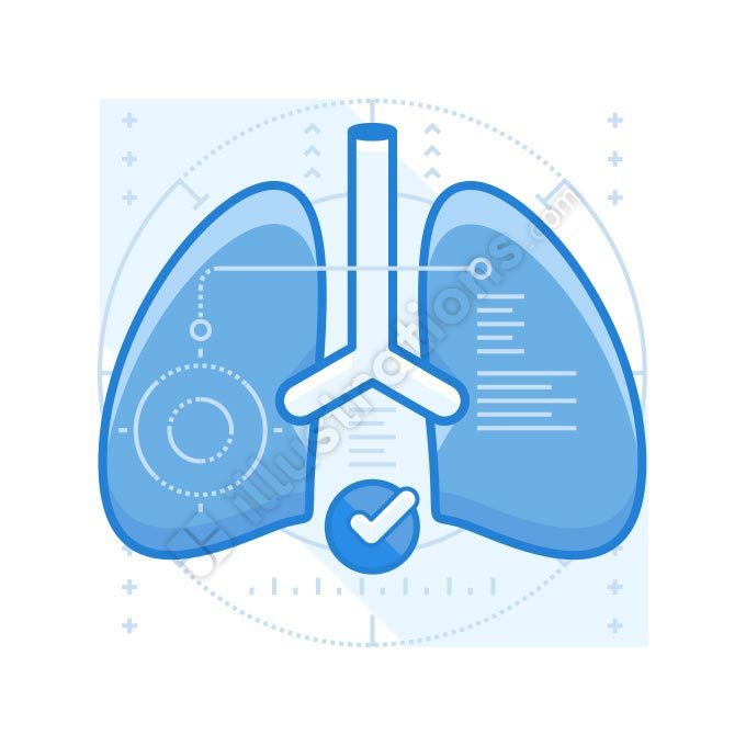 lung problems illustration