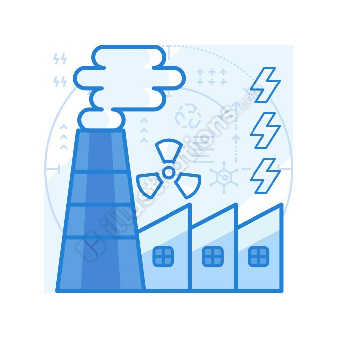 power plant illustration