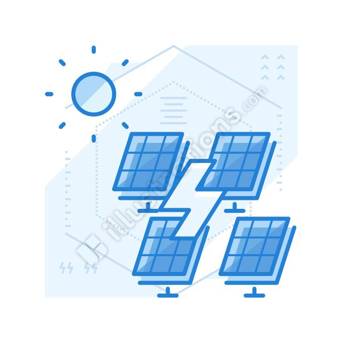 solar panel illustration