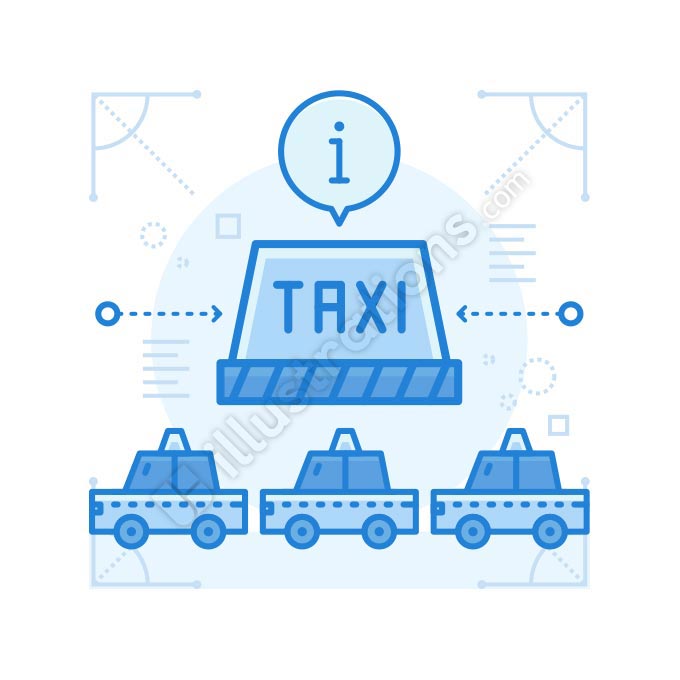 taxi illustration