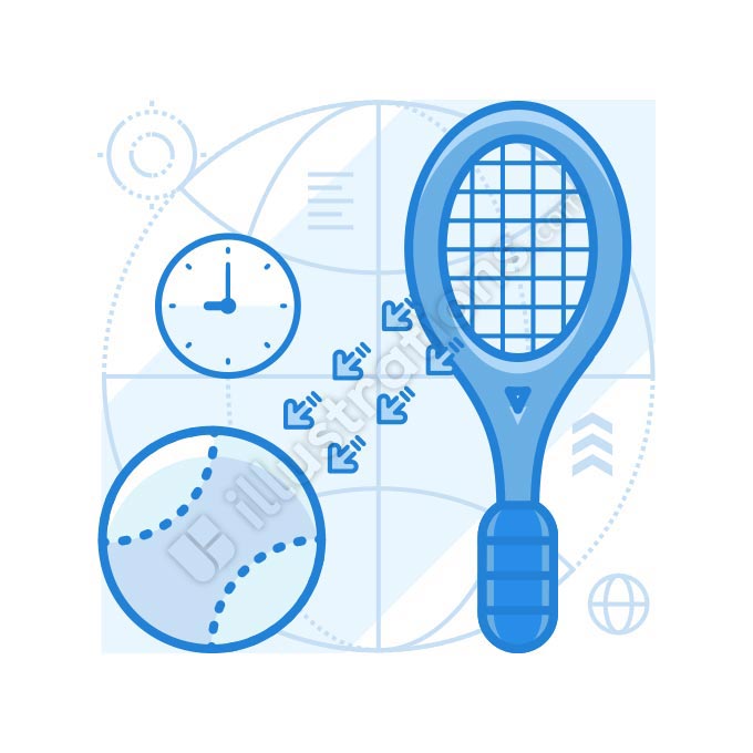 tennis illustration